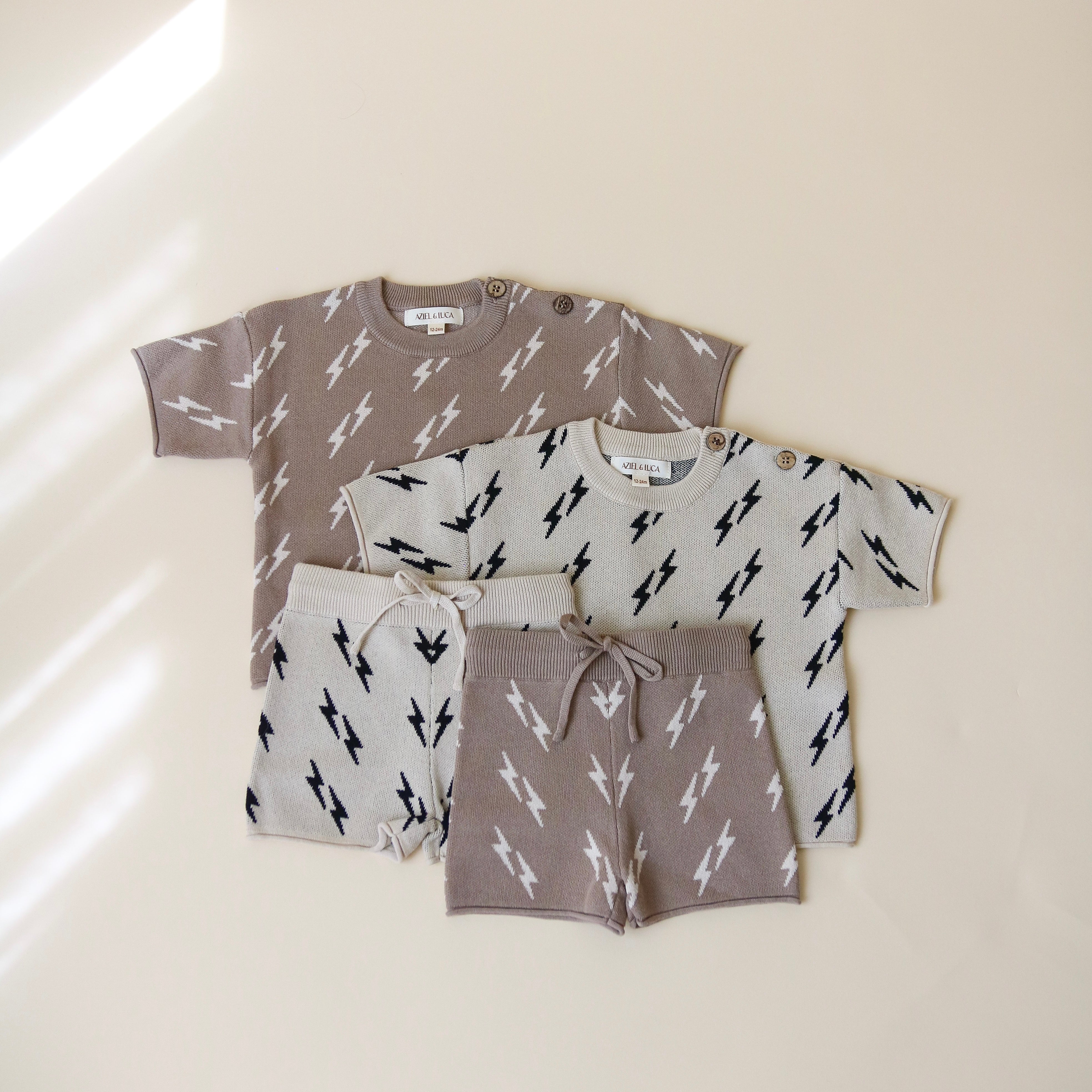 Lightning Bolt Knit Set – Aziel and Luca