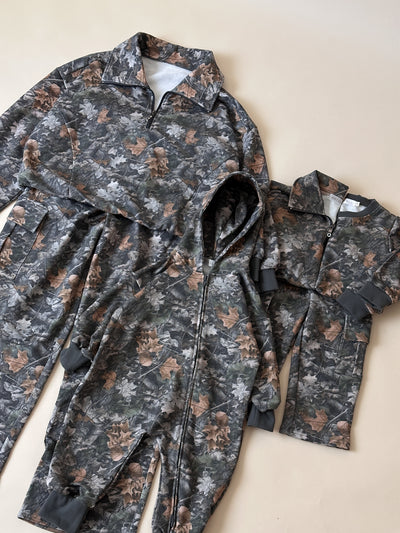 Camo Kids Half Zip