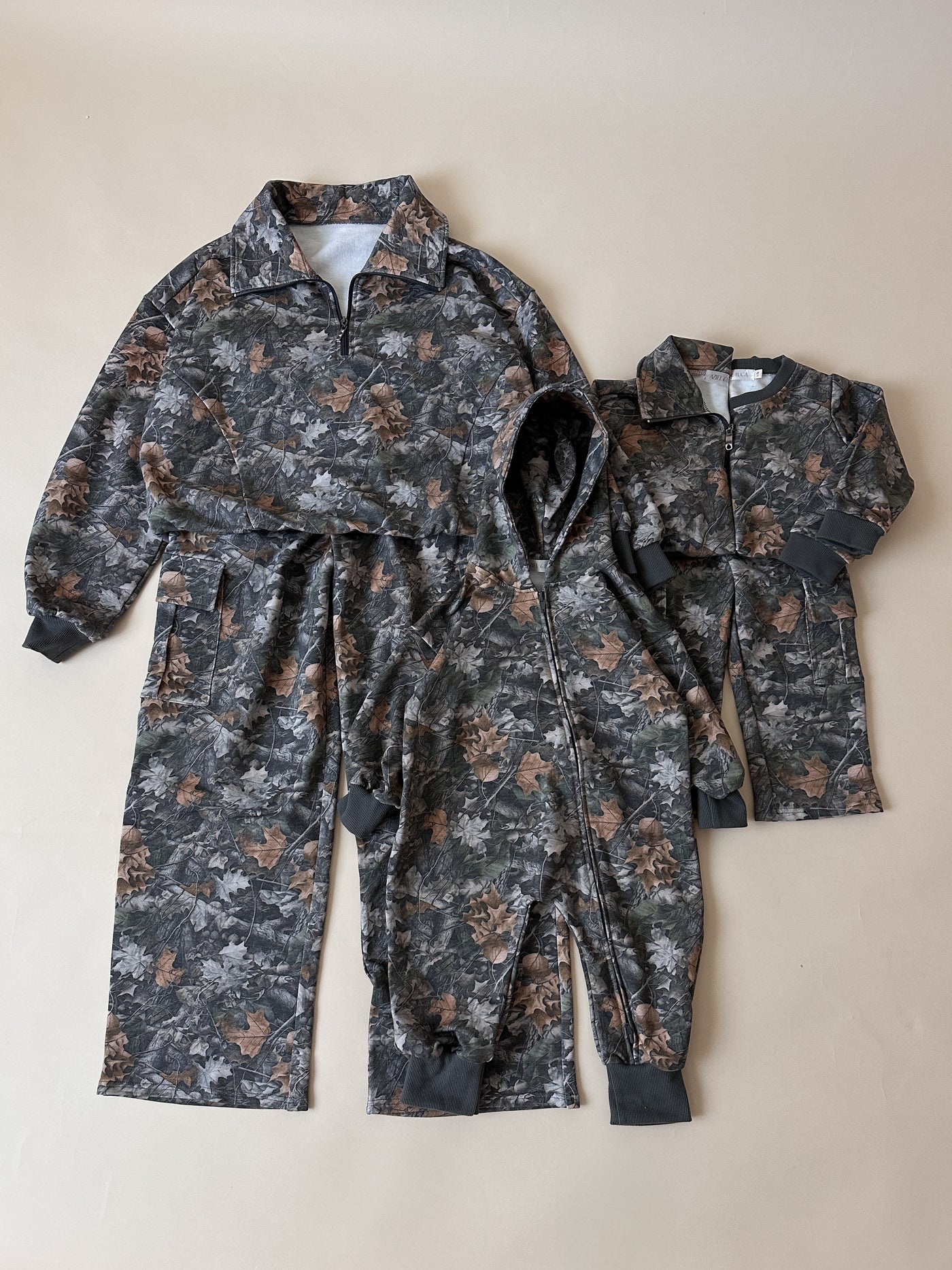 Camo Kids Half Zip