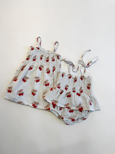 Printed Smocked Dress