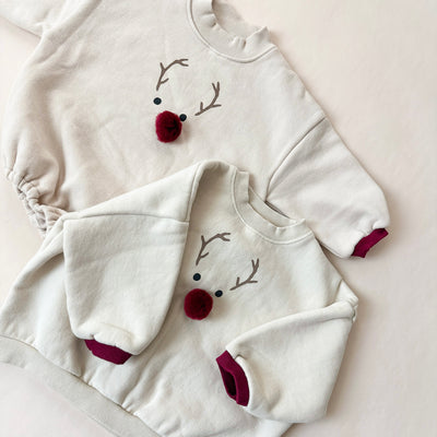 Reindeer Christmas Romper | Sweater