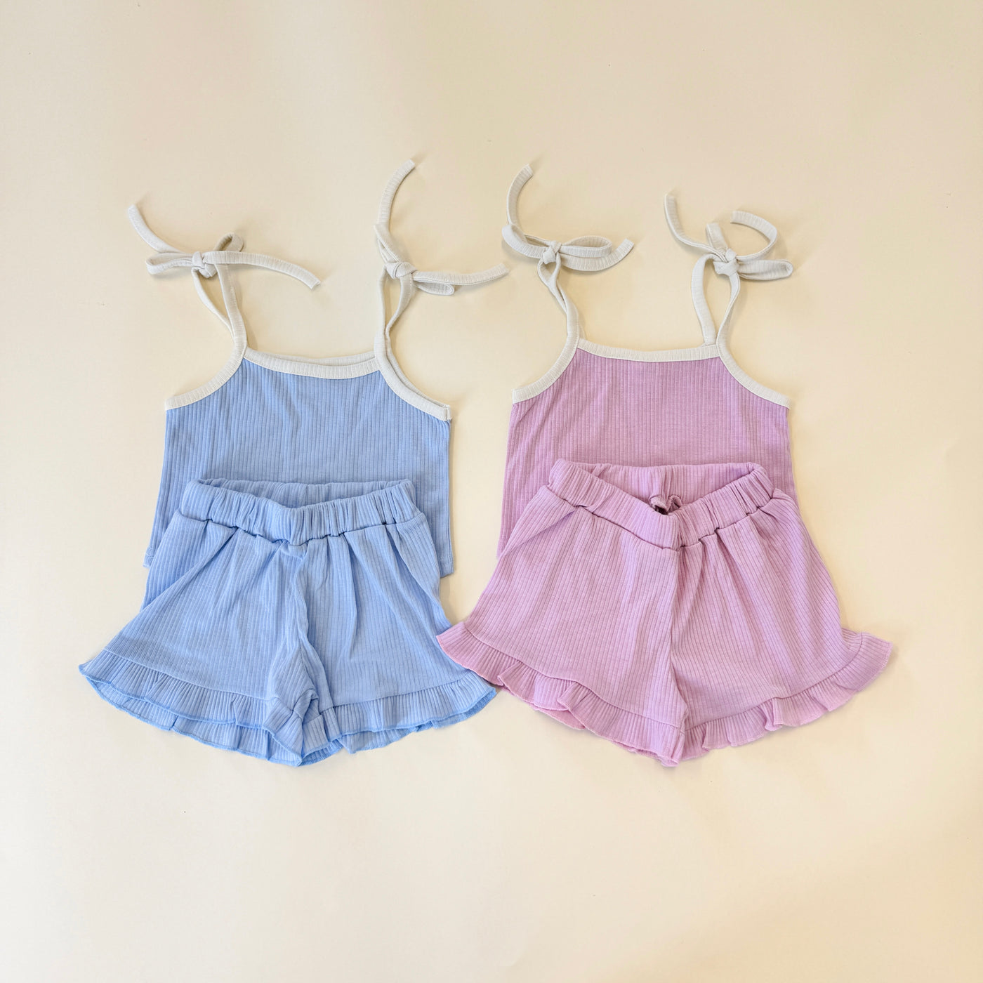 Ribbed Shorts Set