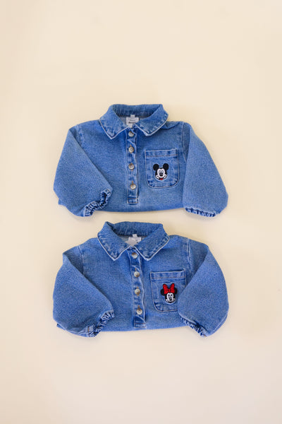 Mickey/ Minnie Denim Romper