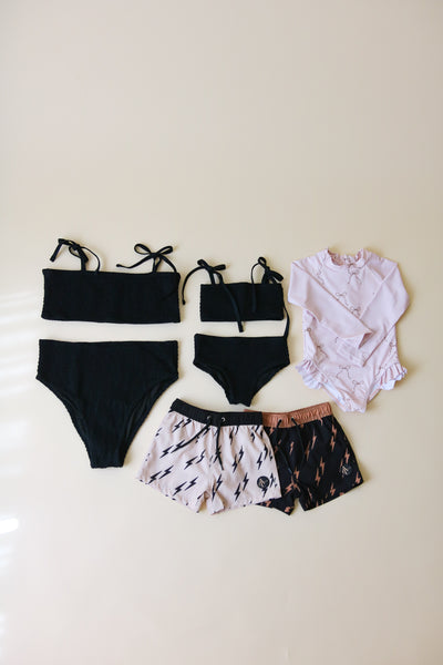 Girls Smocked Bikini Set