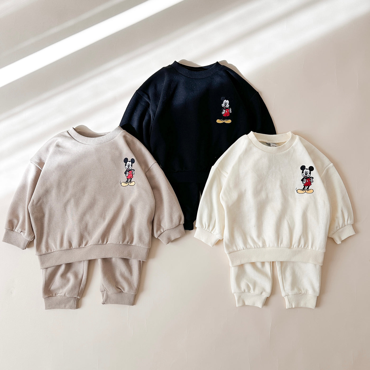 Mickey Embroidered Set