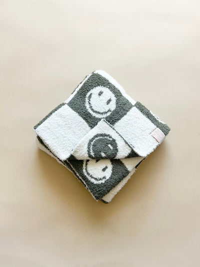 Smiley Checker Blanket